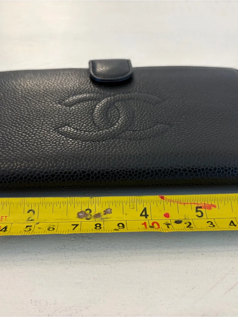 CHANEL Classic Black Caviar Leather Wallet